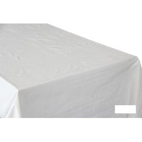 PROTECTOR DE MESA DE  PVC BLANCO 1,40 X 50  M
