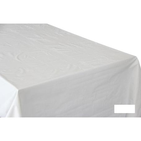 PROTECTOR DE MESA DE  PVC BLANCO 1,40 X 50  M