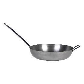 SARTEN LIONESA ACERO C/MANGO+ASA Ø40CM