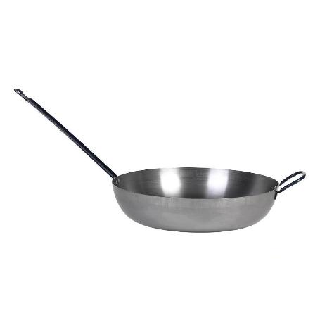 SARTEN LIONESA ACERO C/MANGO+ASA Ø40CM