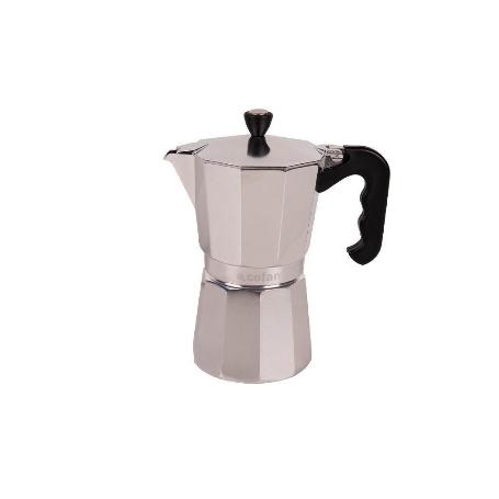 CAFETERA ITALIANA DE ALUMINIO PARA INDUCCIÓN 9 TAZAS