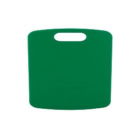 TABLA CORTE CON ASA VERDE 34X24X1.5CM MODELO CHIPS