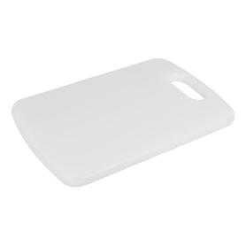TABLA CORTE CON ASA BLANCO 34X24X1.5CM MODELO CHIPS