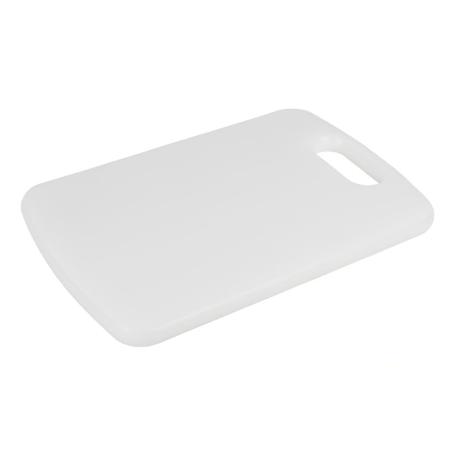 TABLA CORTE CON ASA BLANCO 34X24X1.5CM MODELO CHIPS