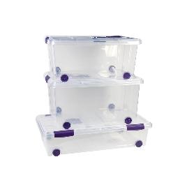 CAJA ORDENACION CON RUEDAS 30L MODELO RICORDI 73X41X18CM
