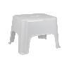 TABURETE BLANCO 40X30X28   CAJA 6 UNID.