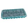 CUBITERA HIELO CON TAPA COLOR TURQUESA 12.5X26X4 CM VENTA UNITARIA