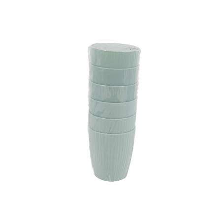 VASO DE AGUA VERDE AGUA MODELO NARA 400ML   CAJA 6 UNID.
