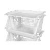 VERDULERO BLANCO 3 CESTAS  62X39X32 CM