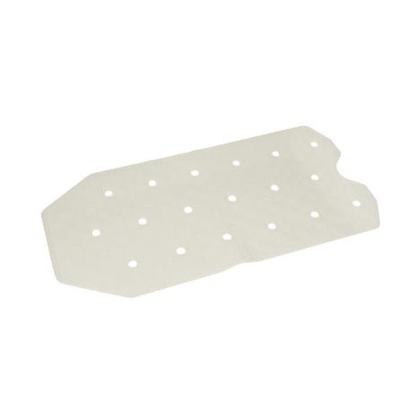 ALFOMBRA ANTIDESLIZANTE CON VENTOSAS BAÑERA/DUCHA BLANCO 36 X 72 CM