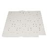 ALFOMBRA ANTIDESLIZANTE CON VENTOSAS  BAÑERA/DUCHA BLANCO 53 X 53 CM