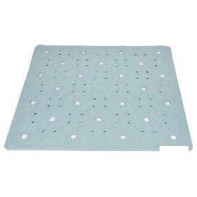 ALFOMBRA ANTIDESLIZANTE CON VENTOSAS BAÑERA/ DUCHA AZUL CLARO 53 X 53 CM