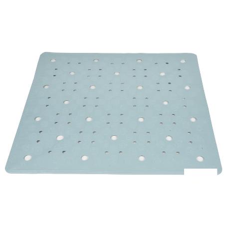 ALFOMBRA ANTIDESLIZANTE CON VENTOSAS BAÑERA/ DUCHA AZUL CLARO 53 X 53 CM