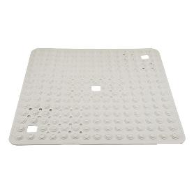 ALFOMBRA PLUS ANTIDESLIZANTE CON VENTOSAS BAÑERA/ DUCHA BLANCO 60 X 60 CM