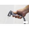 KIT GRIFO DE DUCHA CROMADO CON PULSADOR+COLGADOR+FLEXO