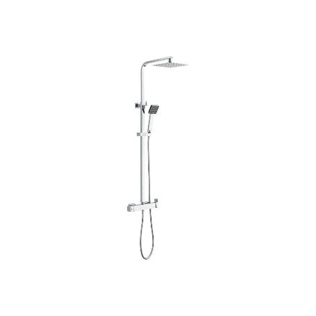COLUMNA DE DUCHA MONOMANDO DISEÑO CUADRADO 90-1.40 CM
