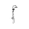 COLUMNA DE DUCHA NEGRA CON GRIFO TERMOSTATICO 90-1,40 CM