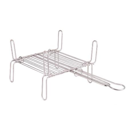 PARRILLA DOBLE INOX 250 X 250MM