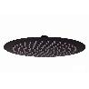 CABEZAL DE DUCHA REDONDO EXTRAFINO DE ACERO INOXIDABLE 304 NEGRO MATE Ø24,5 CM