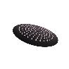 CABEZAL DE DUCHA REDONDO EXTRAFINO DE ACERO INOXIDABLE 304 NEGRO MATE Ø24,5 CM
