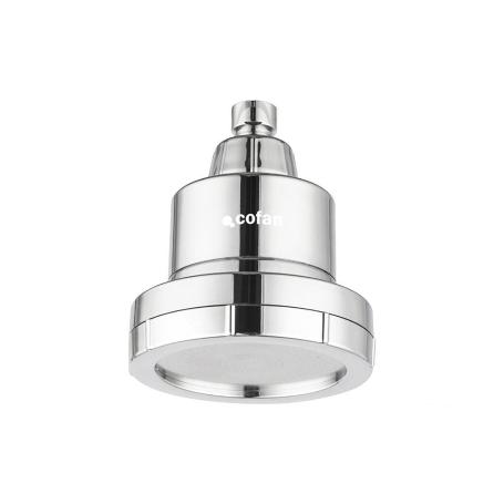 ROCIADOR DE DUCHA CON 15 FILTROS COLOR INOX. 11,5 X 13,5 CM