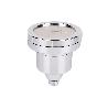 ROCIADOR DE DUCHA CON 15 FILTROS COLOR INOX. 11,5 X 13,5 CM