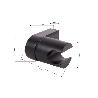 SOPORTE DE DUCHA PARA PARED COLOR NEGRO ABS