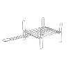 PARRILLA DOBLE INOX 450X 450MM