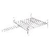 PARRILLA DOBLE INOX 500 X 500MM
