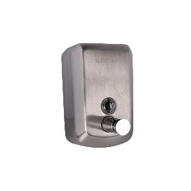 DOSIFICADOR DE JABÓN EN ACERO INOXIDABLE 304 CEPILLADO 500 ML 10 X 6 X 15,5 CM