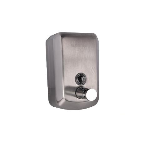 DOSIFICADOR DE JABÓN EN ACERO INOXIDABLE 304 CEPILLADO 500 ML 10 X 6 X 15,5 CM