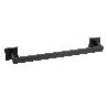 TOALLERO NEGRO MATE DE ACERO CON DISEÑO CUADRADO GAMA FAIAL 45 X 8 X 5,5 CM