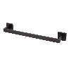 TOALLERO NEGRO MATE DE ACERO CON DISEÑO CUADRADO GAMA FAIAL 45 X 8 X 5,5 CM