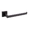TOALLERO NEGRO MATE DE ACERO CON DISEÑO CUADRADO GAMA FAIAL 27 X 8 X 5,5 CM