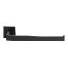 TOALLERO NEGRO MATE DE ACERO CON DISEÑO CUADRADO GAMA FAIAL 27 X 8 X 5,5 CM