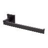 TOALLERO NEGRO MATE DE ACERO CON DISEÑO CUADRADO GAMA FAIAL 27 X 8 X 5,5 CM