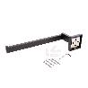 TOALLERO NEGRO MATE DE ACERO CON DISEÑO CUADRADO GAMA FAIAL 27 X 8 X 5,5 CM