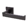 PORTARROLLOS/TOALLERO NEGRO MATE DE ACERO CON DISEÑO CUADRADO GAMA FAIAL 16 X 8 X 5,5 CM