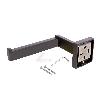 PORTARROLLOS/TOALLERO NEGRO MATE DE ACERO CON DISEÑO CUADRADO GAMA FAIAL 16 X 8 X 5,5 CM