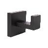 PERCHA NEGRA MATE DE ACERO CON DISEÑO CUADRADO GAMA FAIAL 5,5 X 6 X 5,5 CM