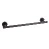 TOALLERO NEGRO MATE DE ACERO CON DISEÑO REDONDO GAMA RIBEIRA 45 X 8 X 5 CM