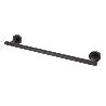 TOALLERO NEGRO MATE DE ACERO CON DISEÑO REDONDO GAMA RIBEIRA 45 X 8 X 5 CM