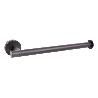TOALLERO NEGRO MATE DE ACERO CON DISEÑO REDONDO GAMA RIBEIRA 28 X 8 X 5 CM