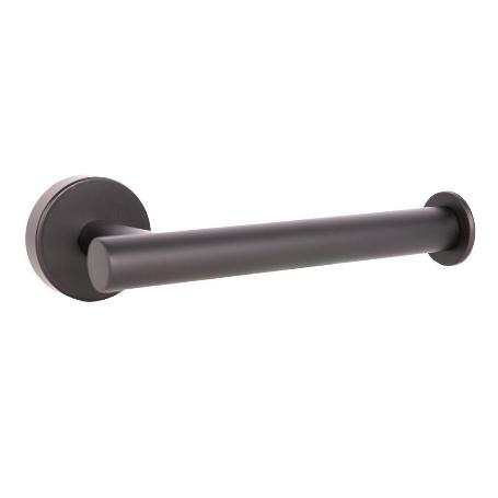 PORTARROLLOS/TOALLERO NEGRO MATE DE ACERO CON DISEÑO REDONDO GAMA RIBEIRA 16,5 X 8 X 5 CM