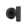 PERCHA NEGRA MATE DE ACERO CON DISEÑO REDONDO GAMA RIBEIRA 5 X 5 X 6 CM