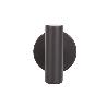 PERCHA NEGRA MATE DE ACERO CON DISEÑO REDONDO GAMA RIBEIRA 5 X 5 X 6 CM