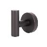PERCHA NEGRA MATE DE ACERO CON DISEÑO REDONDO GAMA RIBEIRA 5 X 5 X 6 CM