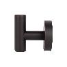 PERCHA NEGRA MATE DE ACERO CON DISEÑO REDONDO GAMA RIBEIRA 5 X 5 X 6 CM