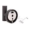 PERCHA NEGRA MATE DE ACERO CON DISEÑO REDONDO GAMA RIBEIRA 5 X 5 X 6 CM