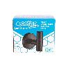 PERCHA NEGRA MATE DE ACERO CON DISEÑO REDONDO GAMA RIBEIRA 5 X 5 X 6 CM